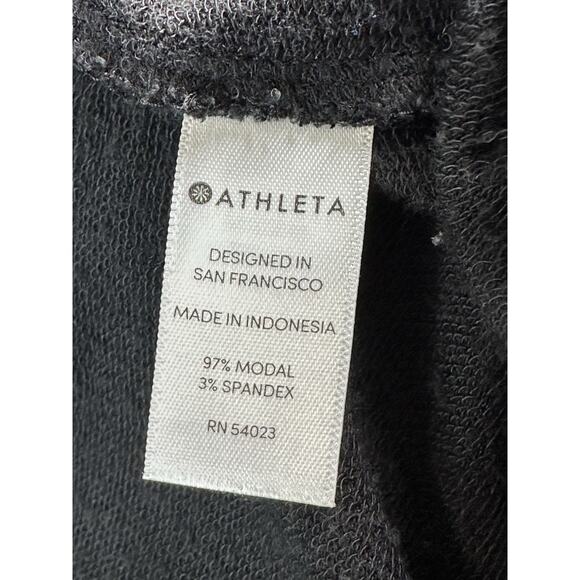 Athleta Women Open Front Cardigan Sweater Size S Black Soft Modal Boho Thumb - Picture 13 of 16